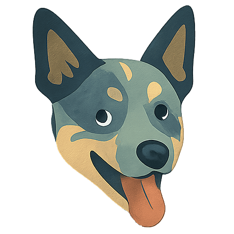 Brand Drover dog illustration